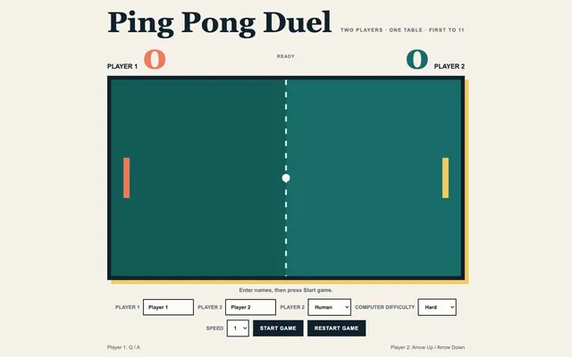 Pingpongi duell