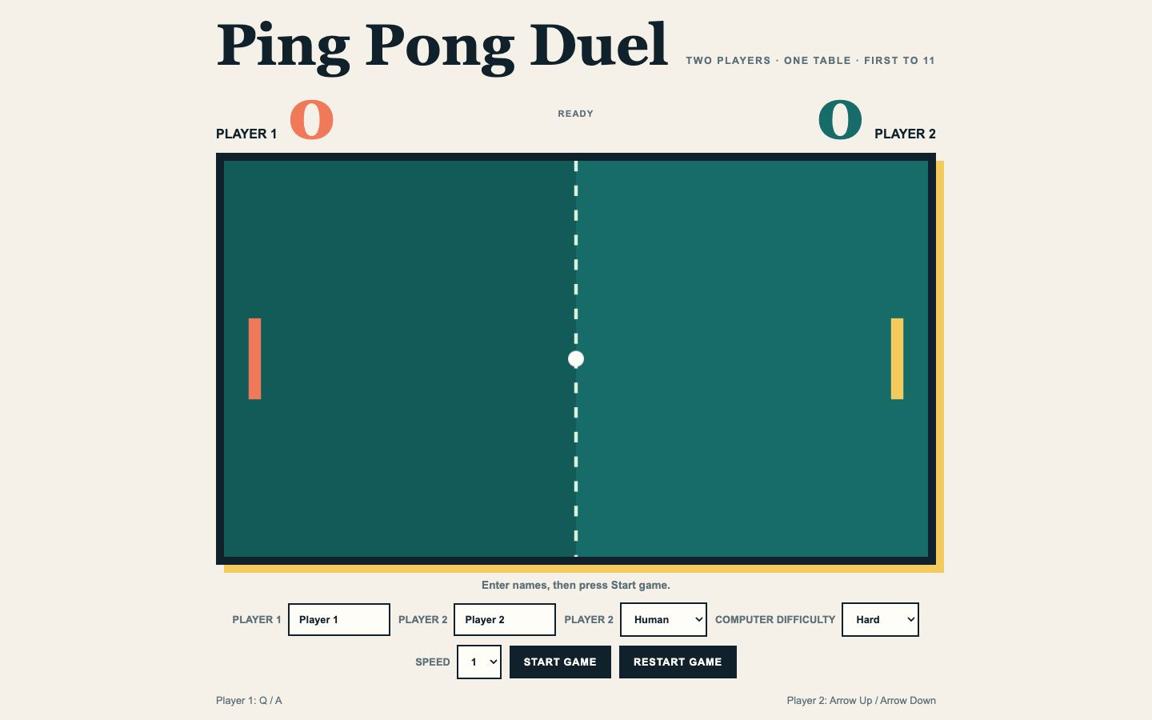 Pingpongi duell